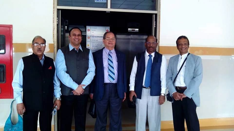 Dr. Vyakarnam Nageshwar with Dr. Sripad Agashe - Father of Indian Aerobiology